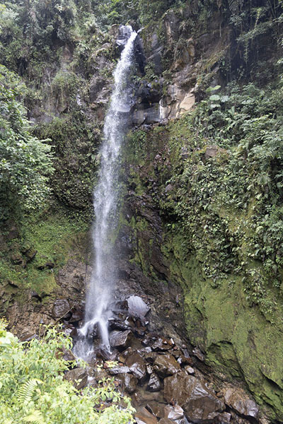 Foto di First waterfall tumbling down the cliffsBoquete - Panama