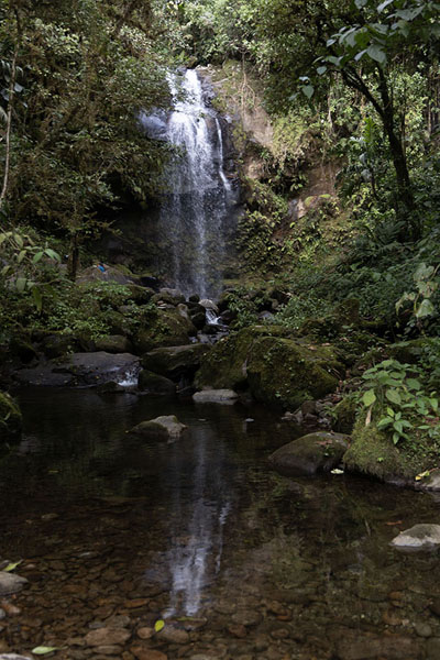 Foto di The third waterfall reflected in a small poolBoquete - Panama
