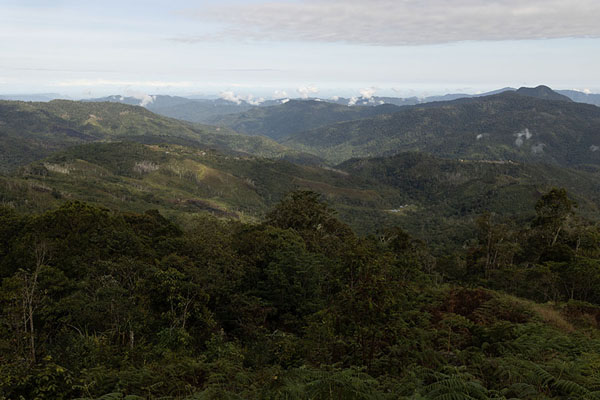 View over the southern part of the Kokoda Track with Kagi and other villages | Sendero de Kokoda | Papúa Nueva Guinea