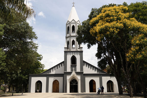 Frontal view of the main church of Caazapá | Caazapá | Paraguay