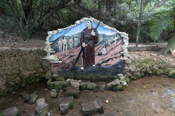 Picture of Monument for Fray Bolaños who performed a miracle in CaazapáCaazapá - Paraguay
