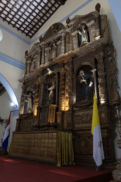 Picture of The reredos of the church of CaazapáCaazapá - Paraguay
