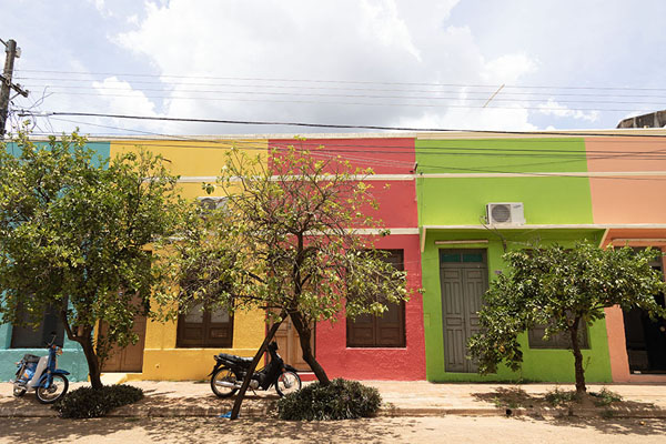 Row of colourful houses in Concepción | Concepción | Paraguay