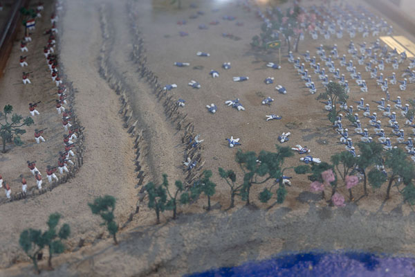 Photo de The battle of Humaitá in a maquette in the museum - le Paraguay - Amérique