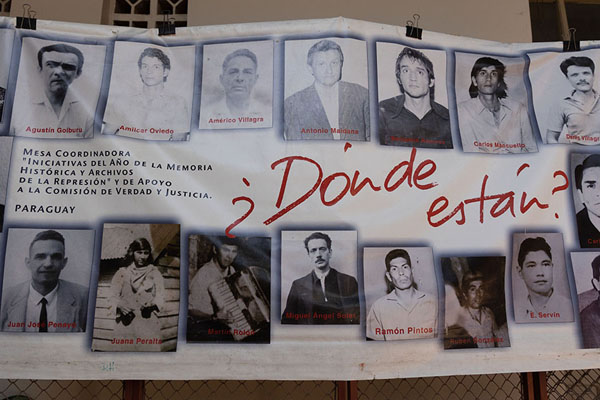 Foto van Pictures of people who disappeared during the Stroessner dictatorshipMuseo de las Memorias - Paraguay