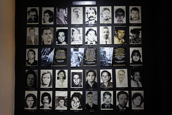 Photo de Photos and names of some of the victims of the Stroessner dictatorship in Museo de las Memorias - le Paraguay - Amérique