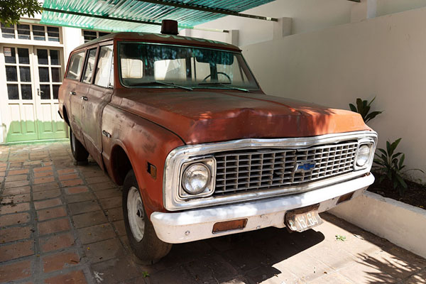 Foto de Paraguay (Used by the police to capture political prisoners, this red car spread terror among the population)
