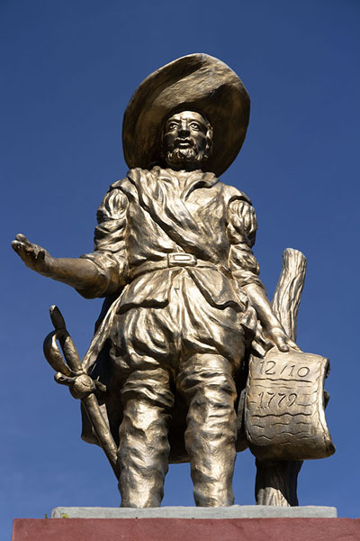 Picture of Statue of Pedro Melo, who founded Pilar on 12 October 1779 - Paraguay - Americas