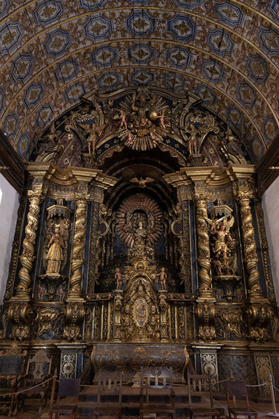 Picture of The mighty reredos of the Buenaventura church of YaguarónYaguarón - Paraguay