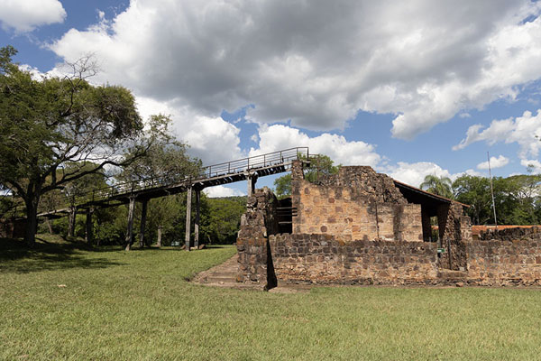 Foto van Ruins of the iron factory outside the museumYbycui National Park - Paraguay