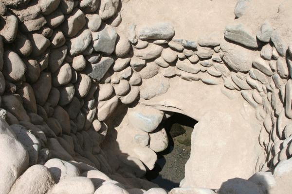 Close-up of entrance to underground canal | Cantalloc Aqueducts | Peru