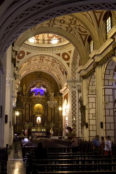 Picture of San Francisco Monastery (Peru): Inside view of the San Francisco church