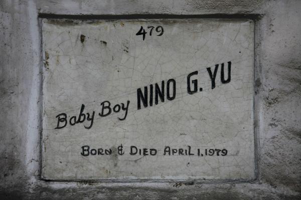 Picture of Baby graves have a separate wall in the Chinese cemetery