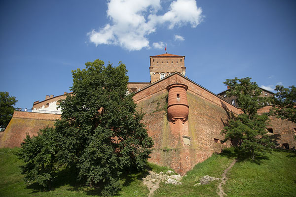 Picture of Looking up the walls of Wawel Castle from the east sideKraków - Poland