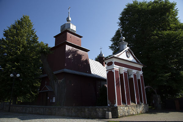 Picture of The red church of St Peter and St Paul in TyliczMałopolska - Poland