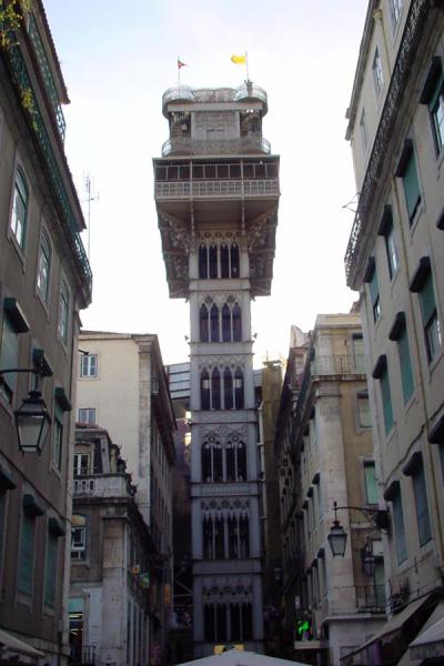 Picture of Elevator with view over Baixa and Lisbon