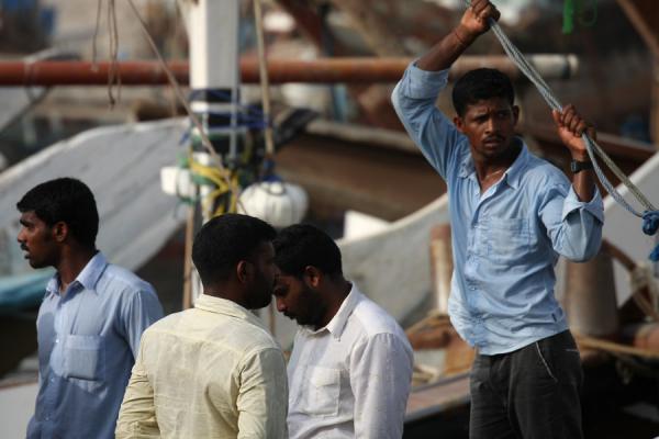 Picture of Al Khor Fishermen (Qatar): Fishermen in Al Khor considering what to do