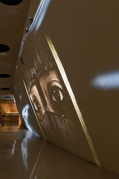 Picture of National Museum Qatar (Qatar): Video presentations are used throughout the National Museum