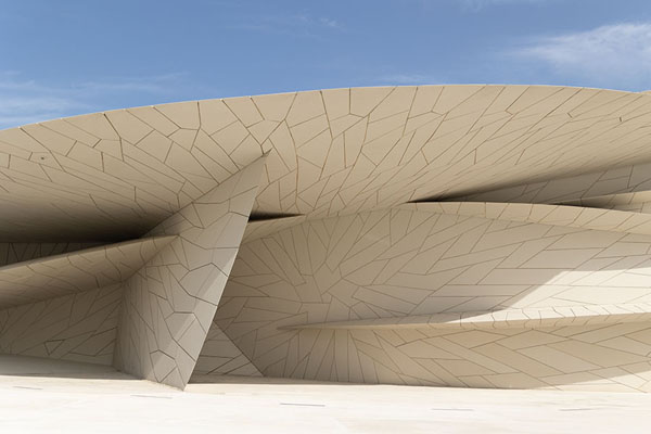 Picture of The exterior of the National Museum of Qatar clearly resembles a desert rose