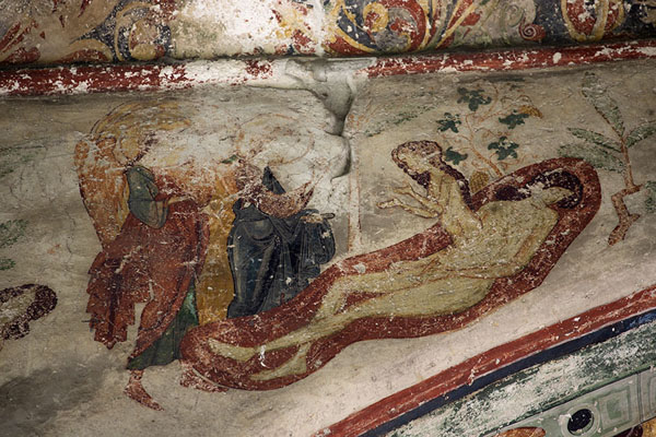 Picture of Detail of the murals of Arbore Church depicting Genesis
