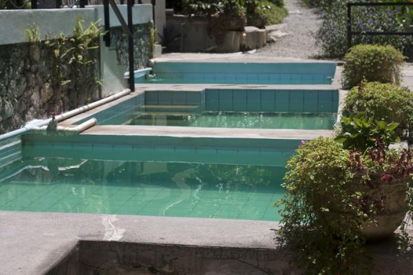 Foto van Hot baths close to the Diamond FallDiamond Botanical Garden - Santa Lucia