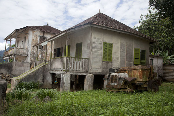 Picture of One of the typical houses with veranda in Santo Antonio - São Tomé and Príncipe - Africa