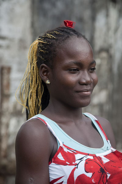 Picture of Young woman in Porto Alegre, in the south of São Tomé islandSão Tomé & Príncipe - São Tomé and Príncipe