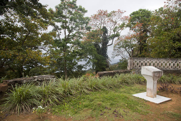 Picture of Small memorial dedicated to the experiment by Sir Arthur Eddington in 1919, finding empirical evidence to support the theory of relativity of EinsteinSundy - São Tomé and Príncipe