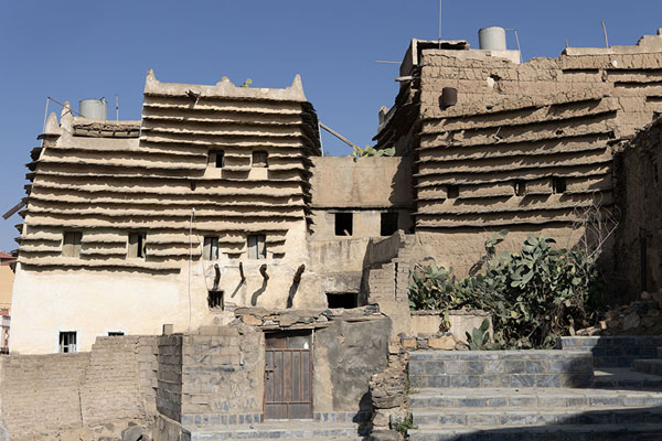 Picture of Row of traditional mud and slate houses in Al Basta district in AbhaAbha - Saudi Arabia