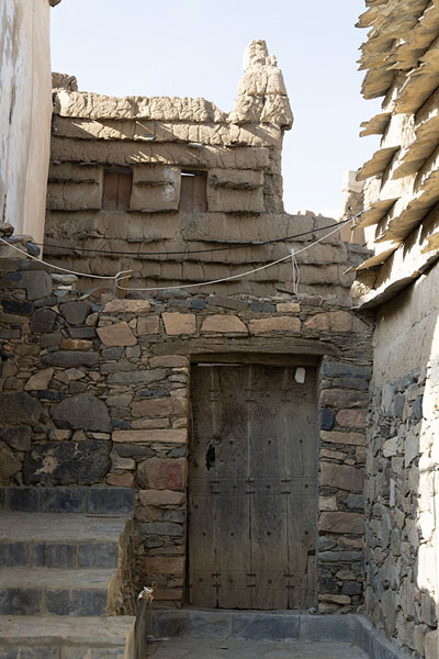 Picture of Abha old houses (Saudi Arabia): Traditional house with door in the Al Nasb district of Abha