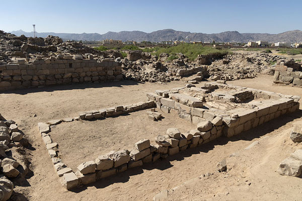 Foto van One of the ruins of the archaeological site of Al UkhdudNajran - Saoedi Arabië