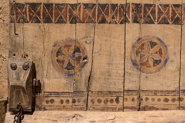 Picture of Detail of decorated wooden door inside Masmak fortressRiyadh - Saudi Arabia