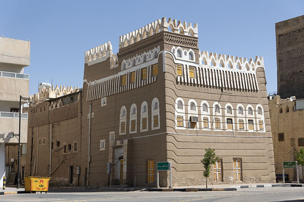 Picture of Historic adobe houses of Najran (Saudi Arabia): One of the traditional adobe buildings in the old part of Najran