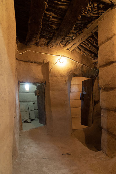 Picture of Historic adobe houses of Najran (Saudi Arabia): Inside view of an adobe house in Najran