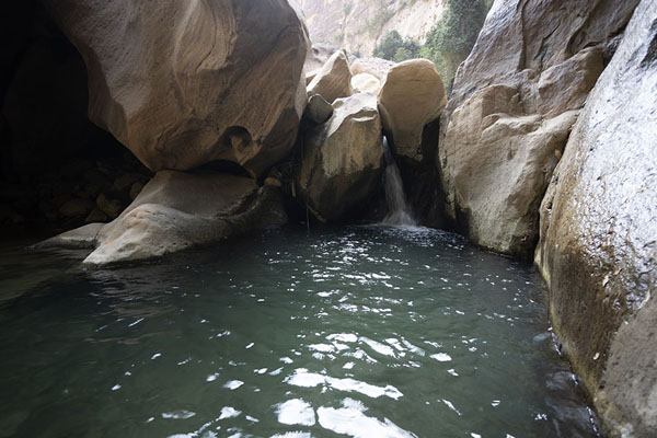 Foto van One of the many pools in Wadi LajabWadi Lajab - Saoedi Arabië