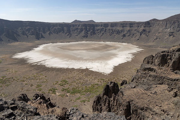 View of Wahbah crater from the northeast side | Cráter de Wahbah | Arabia Saudita