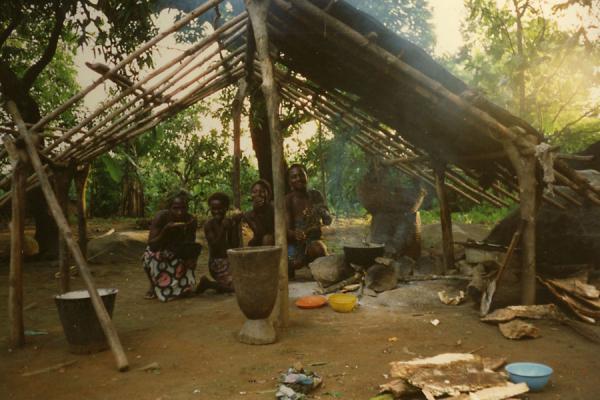 Foto di Sierra Leone (Wooden hut in Sierra Leone)