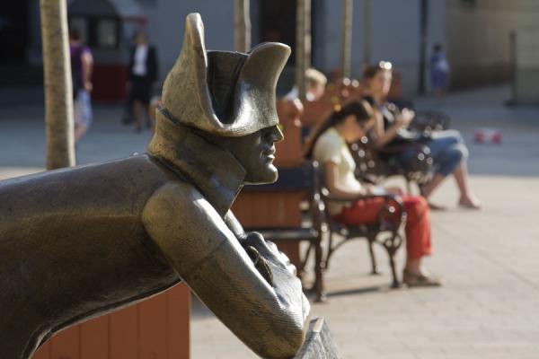 Picture of Sculpture of French soldier on the main square of the city centre of BratislavaBratislava - Slovakia