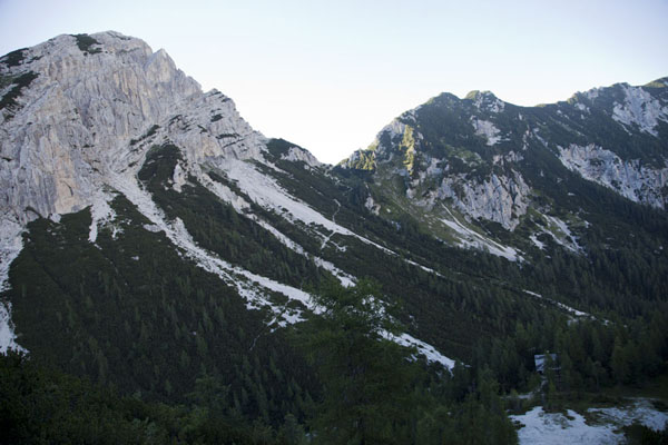 Foto van View above the Vršič mountain passVršič - Slovenië