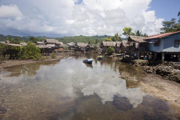 Picture of Low tide at the traditional village of Lilisiana - Solomon Islands - Oceania