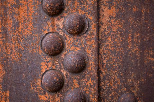 Picture of Grytviken (South Georgia and South Sandwich Islands): Old rusty container in close-up