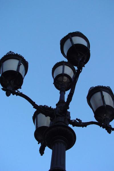 Picture of Eixample (Spain): Barcelona: lantern on Passeig de Gràcia