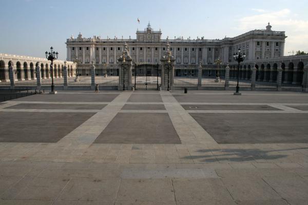 Picture of Royal Palace (Spain): View on Royal Palace from Almudena Cathedral