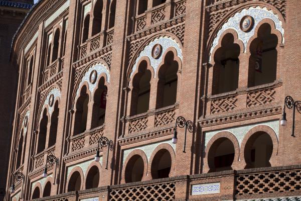Picture of Arches and mudéjar style details of the Las Ventas bullfight arena