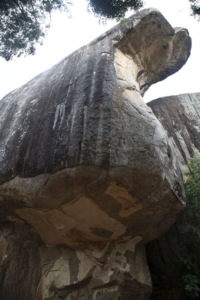 Picture of Sigiriya (Sri Lanka): The striking Cobra-hood cave, which has remains of paintings underneath