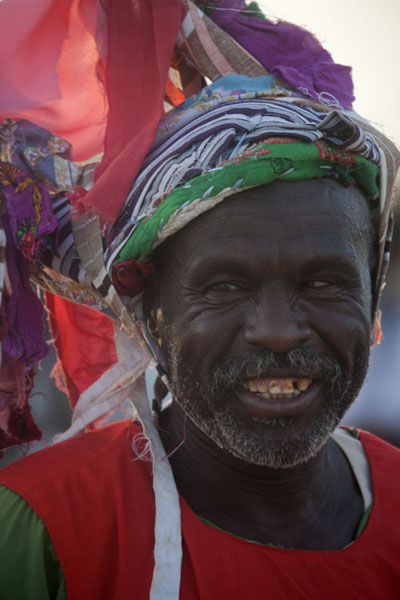 Foto van One of the dervishes taking part in the weekly ceremonyOmdurman - Soedan