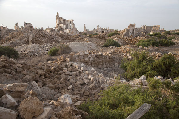 Picture of Suakin Old Town (Sudan): The ruined town of Suakin: mainly rubble, some standing walls