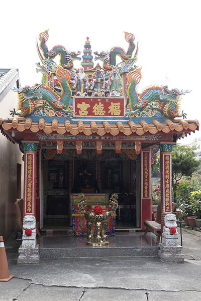 Foto van One of the temples on Yong'an Street in Meinong - Taiwan - Azië