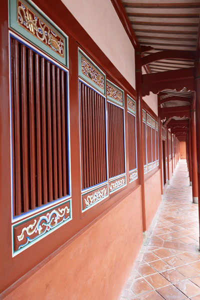 Photo de Corridor in the Confucius temple in Tainan - Taiwan - Asie