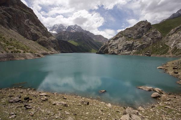 Picture of Tajikistan (View over Marguzor Lake, the sixth lake)